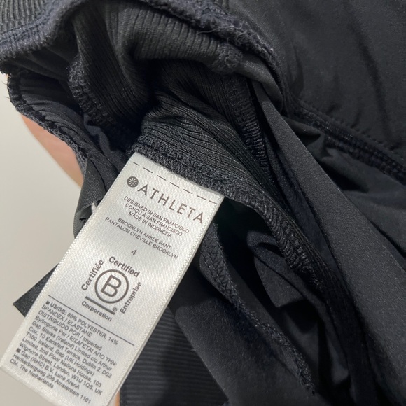 Athleta Black Women's Track Pants 4 - Picture 6 of 7